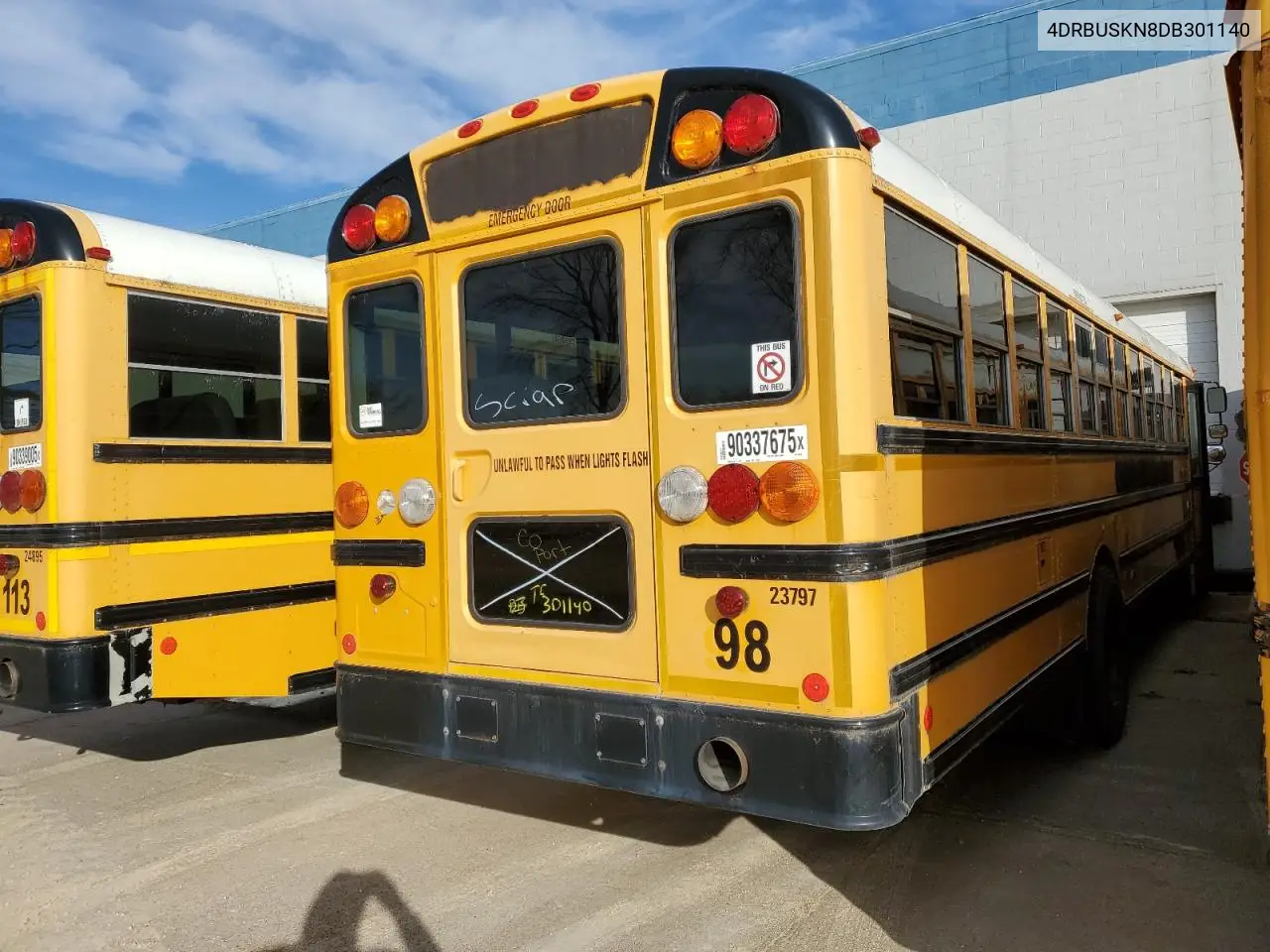 2013 Ic Corporation Ce Series School - School Bus VIN: 4DRBUSKN8DB301140 Lot: 90337675
