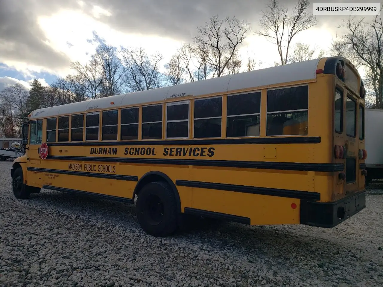 2013 Ic Corporation Ce Series School - Transit Bus VIN: 4DRBUSKP4DB299999 Lot: 92109335