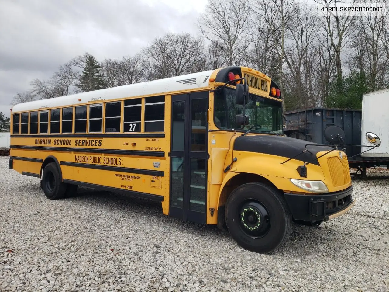 2013 Ic Corporation Ce Series School - School Bus VIN: 4DRBUSKP7DB300000 Lot: 92109595