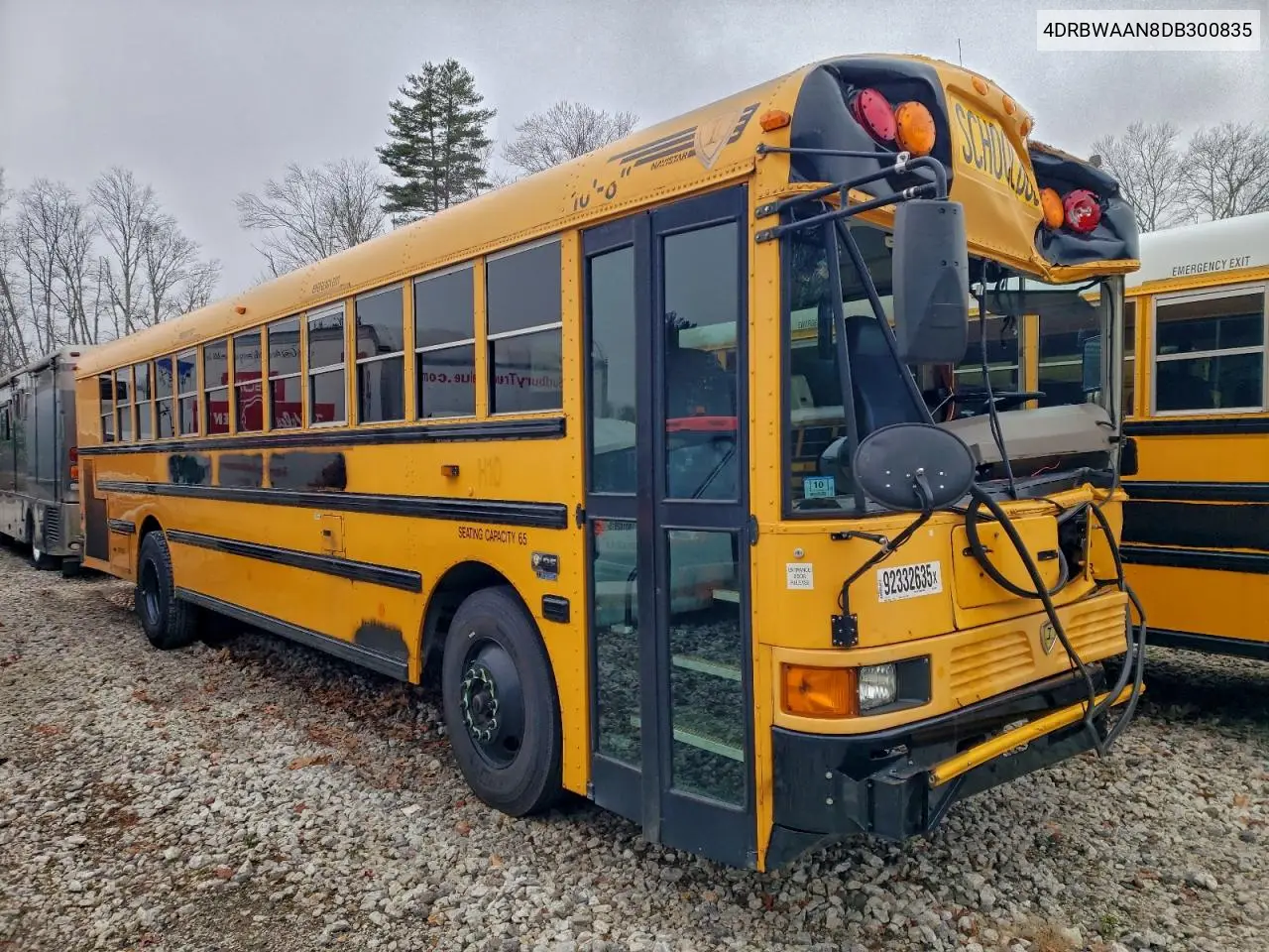 2013 Ic Corporation Re Series School - School Bus VIN: 4DRBWAAN8DB300835 Lot: 92332635