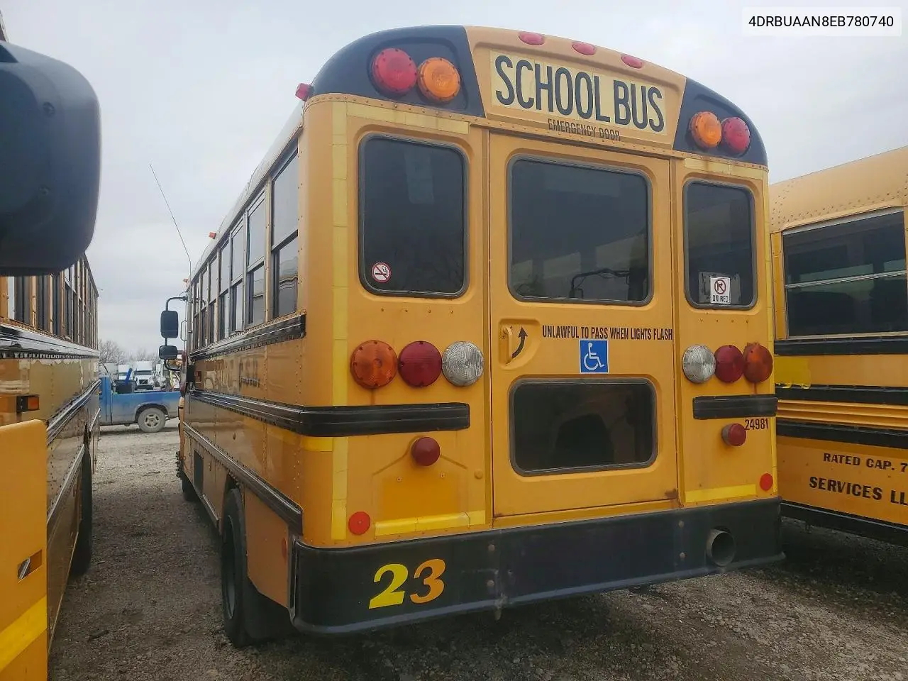 2014 Ic Corporation Ce Series School - School Bus VIN: 4DRBUAAN8EB780740 Lot: 41886196