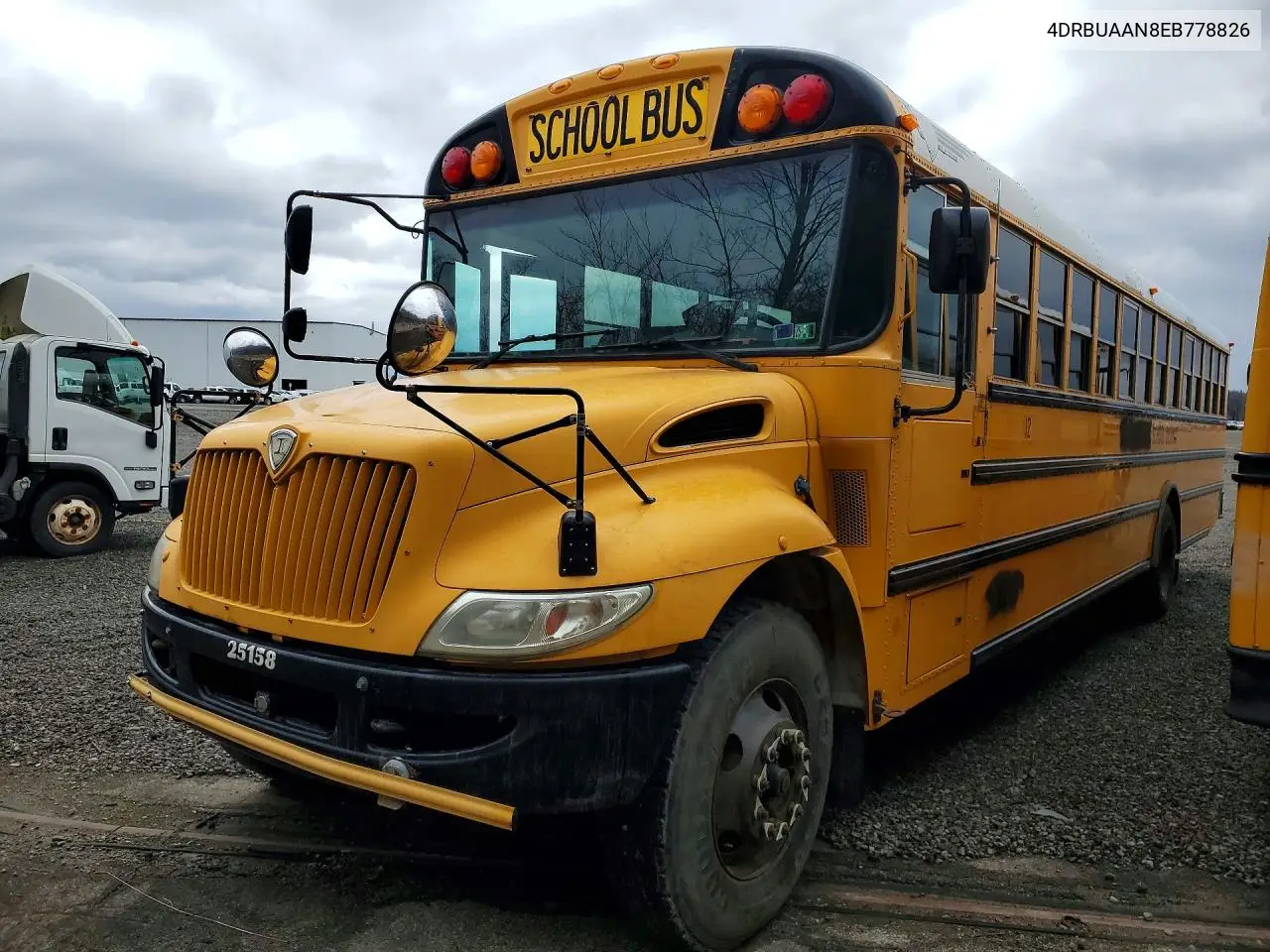 2014 Ic Corporation Ce Series School - School Bus VIN: 4DRBUAAN8EB778826 Lot: 47018496