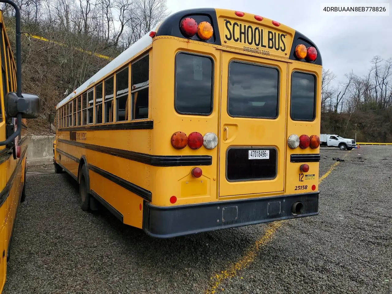 2014 Ic Corporation Ce Series School - School Bus VIN: 4DRBUAAN8EB778826 Lot: 47018496