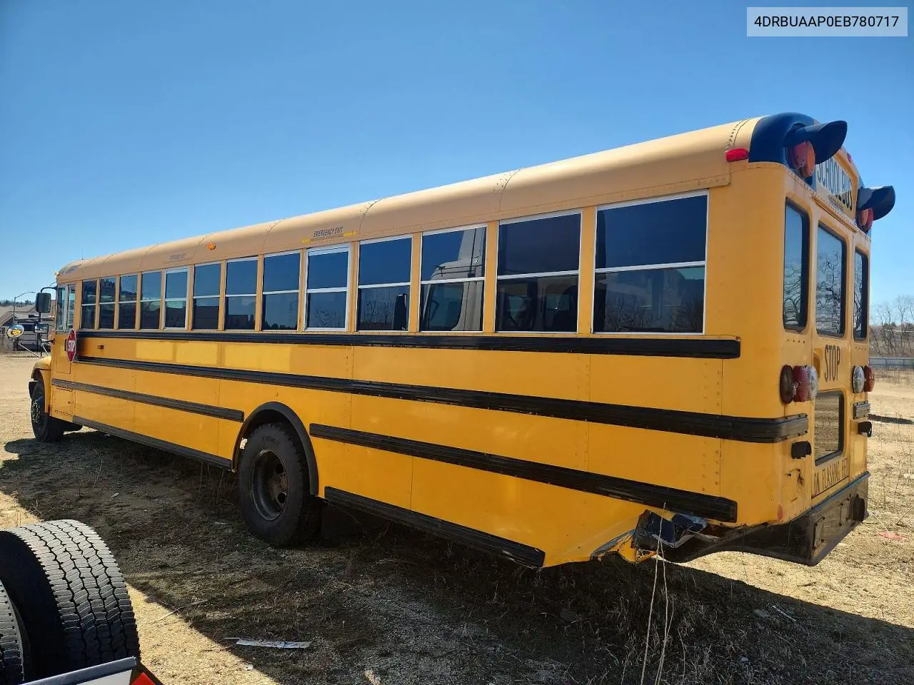 2014 Ic Corporation Ce Series School - School Bus VIN: 4DRBUAAP0EB780717 Lot: 47032286