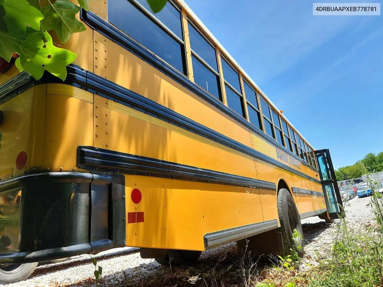 2014 Ic Corporation Ce Series School - School Bus VIN: 4DRBUAAPXEB778781 Lot: 47093776