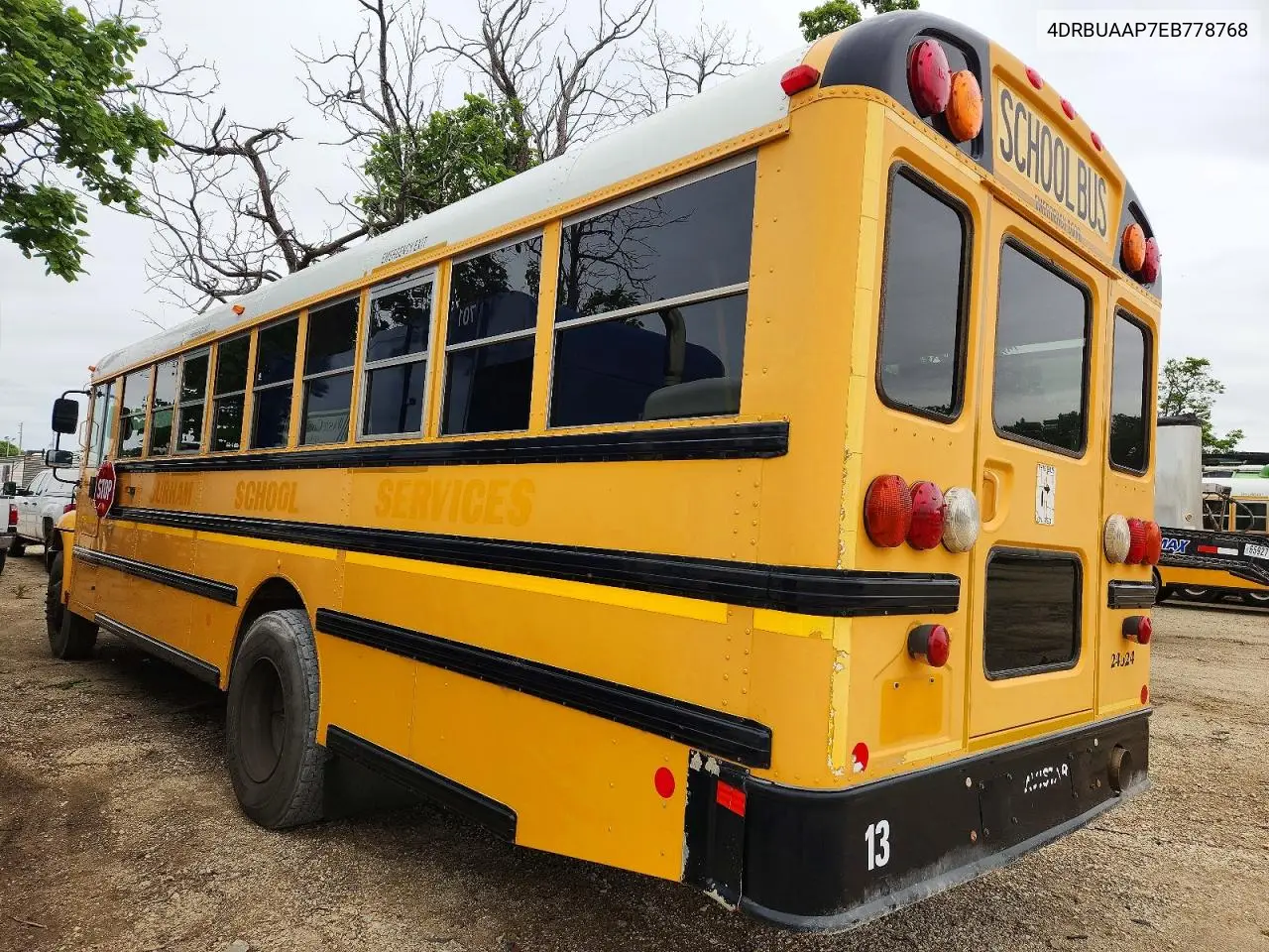 2014 Ic Corporation Ce Series School - School Bus VIN: 4DRBUAAP7EB778768 Lot: 48603896