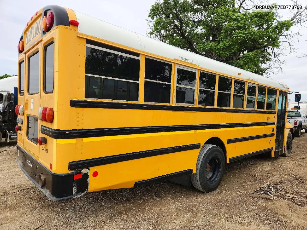 2014 Ic Corporation Ce Series School - School Bus VIN: 4DRBUAAP7EB778768 Lot: 48603896