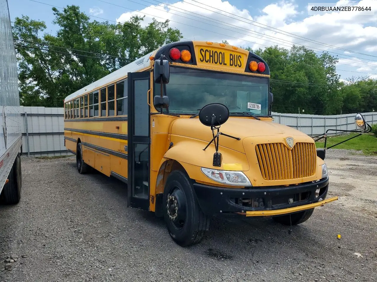 2014 Ic Corporation Ce Series School - School Bus VIN: 4DRBUAAN2EB778644 Lot: 52300706