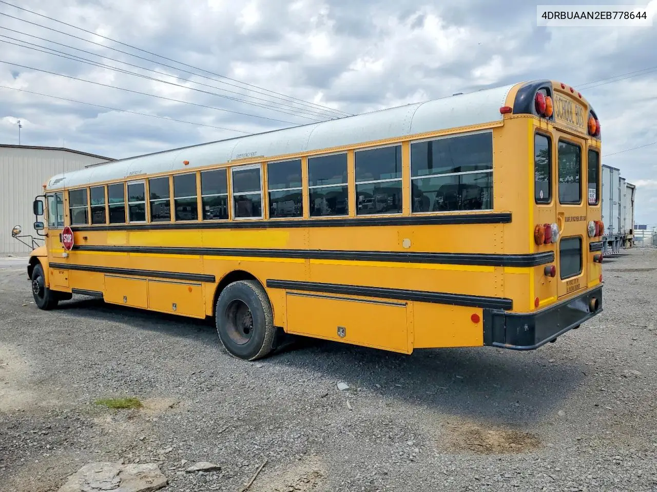 2014 Ic Corporation Ce Series School - School Bus VIN: 4DRBUAAN2EB778644 Lot: 52300706