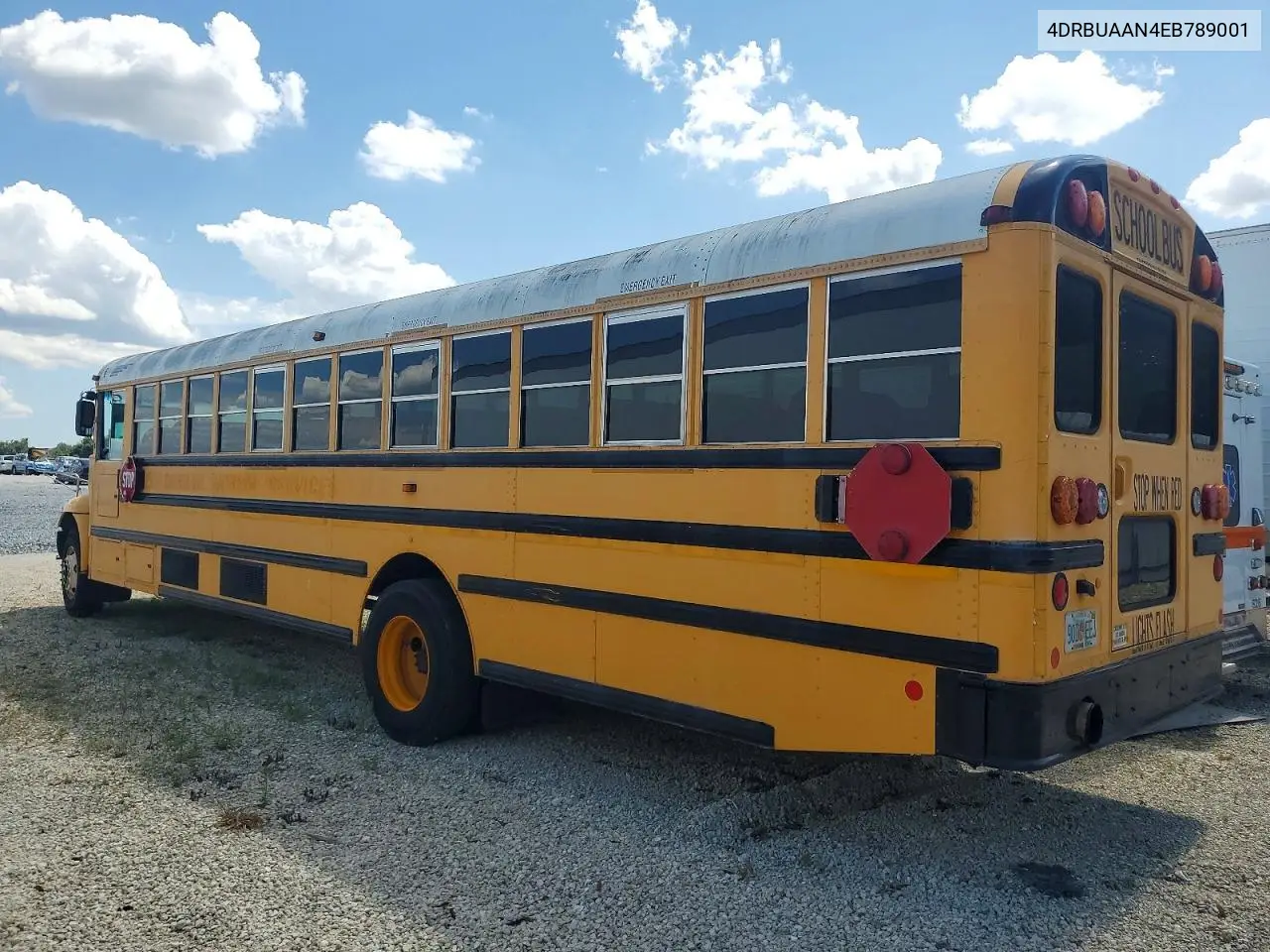 2014 Ic Corporation Ce Series School - School Bus VIN: 4DRBUAAN4EB789001 Lot: 56171676