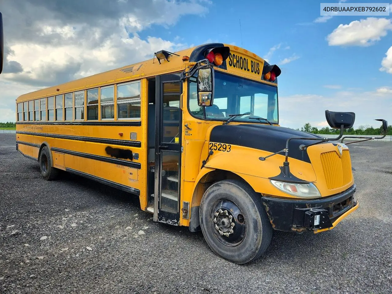 2014 Ic Corporation Ce Series School - School Bus VIN: 4DRBUAAPXEB792602 Lot: 56178106
