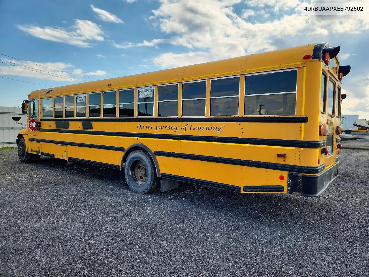 2014 Ic Corporation Ce Series School - School Bus VIN: 4DRBUAAPXEB792602 Lot: 56178106