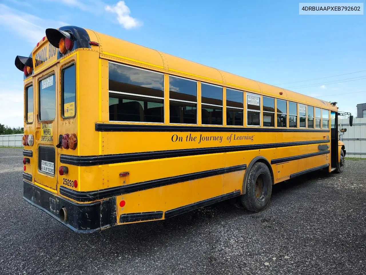 2014 Ic Corporation Ce Series School - School Bus VIN: 4DRBUAAPXEB792602 Lot: 56178106