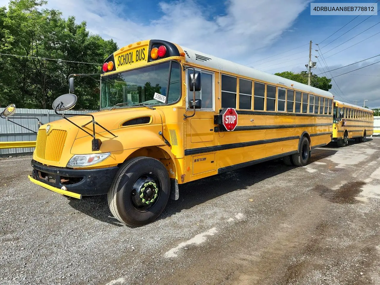 2014 Ic Corporation Ce Series School - School Bus VIN: 4DRBUAAN8EB778812 Lot: 57896476