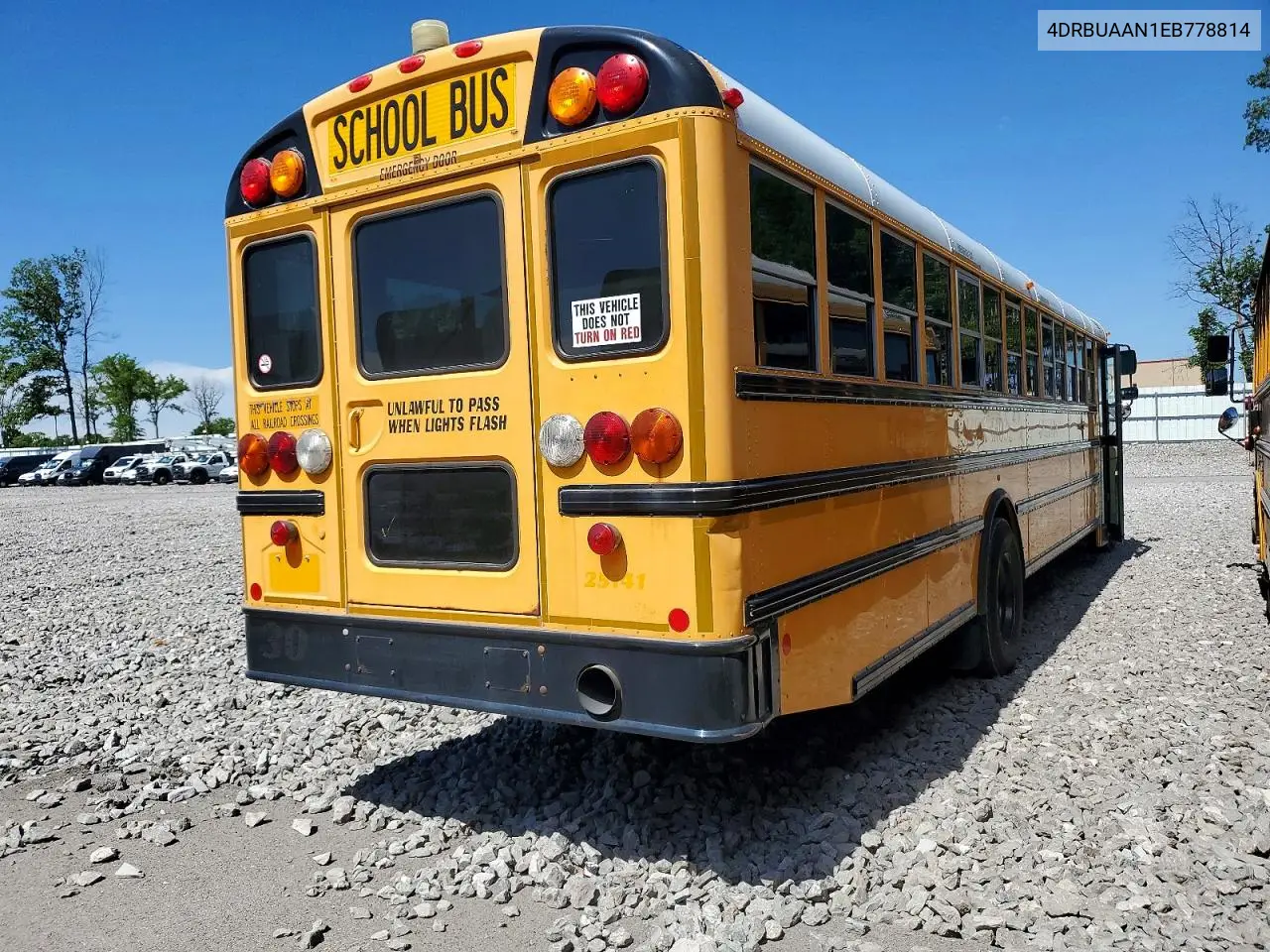 2014 Ic Corporation Ce Series School - School Bus VIN: 4DRBUAAN1EB778814 Lot: 57896766