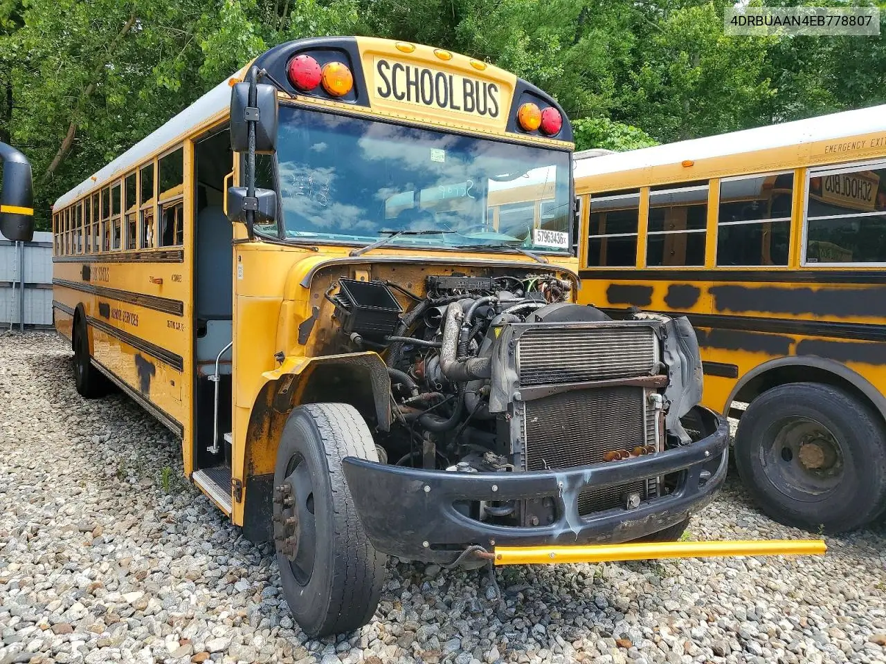 2014 Ic Corporation Ce Series School - School Bus VIN: 4DRBUAAN4EB778807 Lot: 57963436