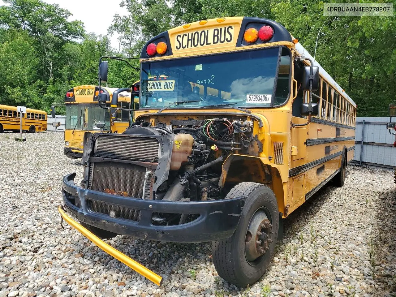 2014 Ic Corporation Ce Series School - School Bus VIN: 4DRBUAAN4EB778807 Lot: 57963436