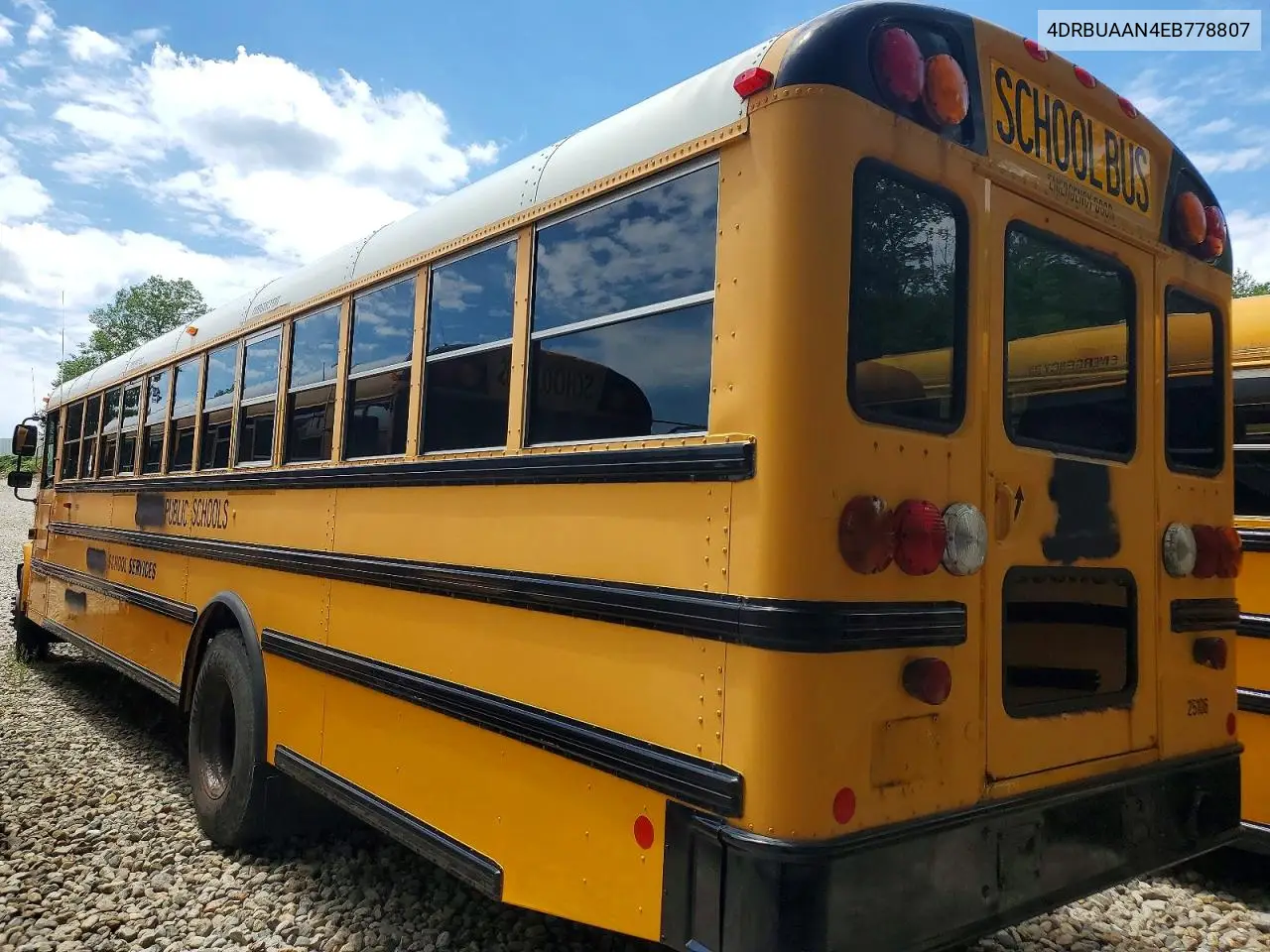 2014 Ic Corporation Ce Series School - School Bus VIN: 4DRBUAAN4EB778807 Lot: 57963436