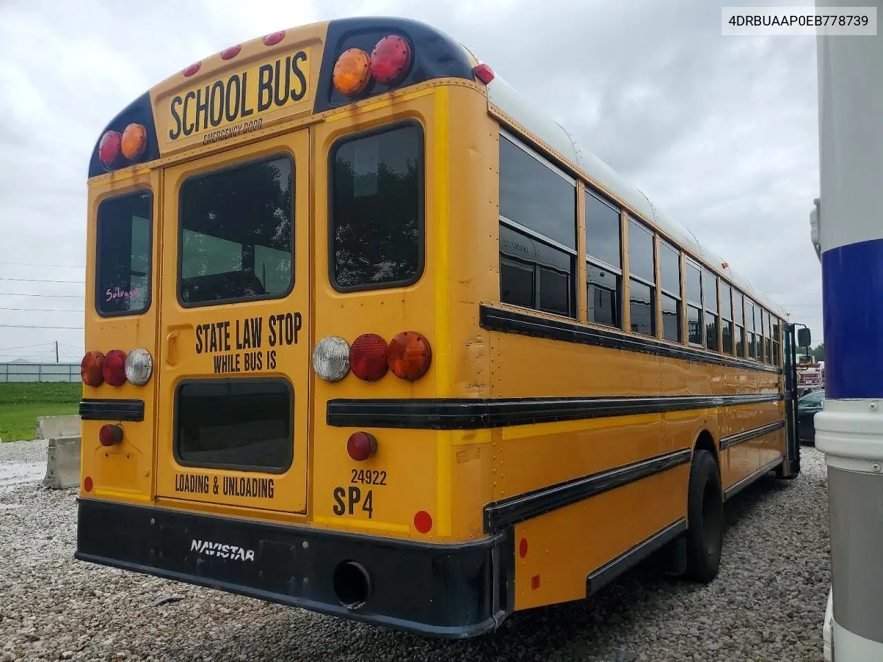 2014 Ic Corporation Ce Series School - School Bus VIN: 4DRBUAAP0EB778739 Lot: 58407386