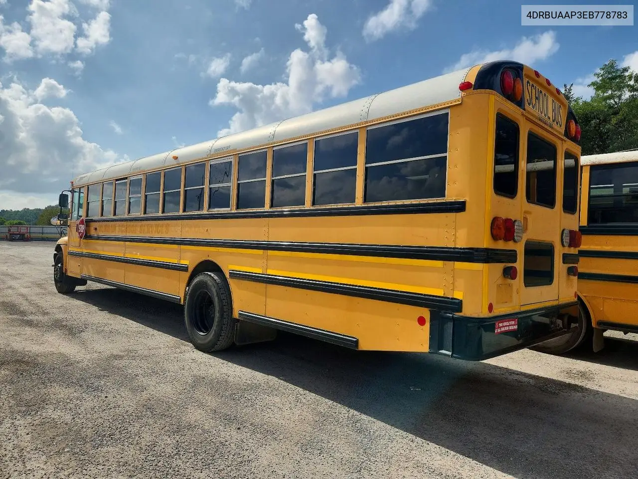 2014 Ic Corporation Ce Series School - School Bus VIN: 4DRBUAAP3EB778783 Lot: 58839806