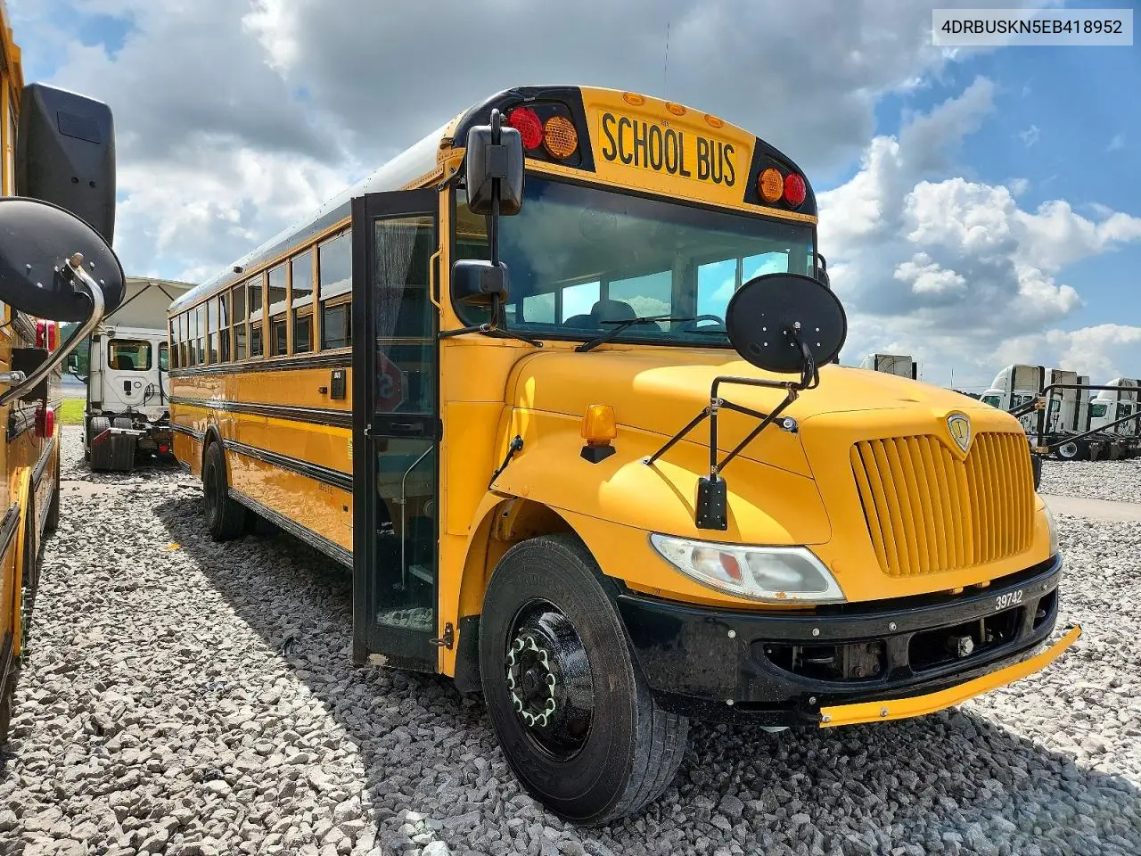 2014 Ic Corporation Ce Series School - School Bus VIN: 4DRBUSKN5EB418952 Lot: 58840166