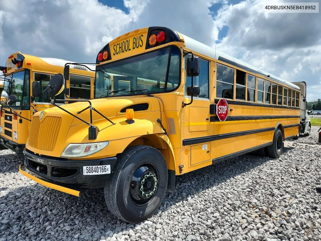2014 Ic Corporation Ce Series School - School Bus VIN: 4DRBUSKN5EB418952 Lot: 58840166