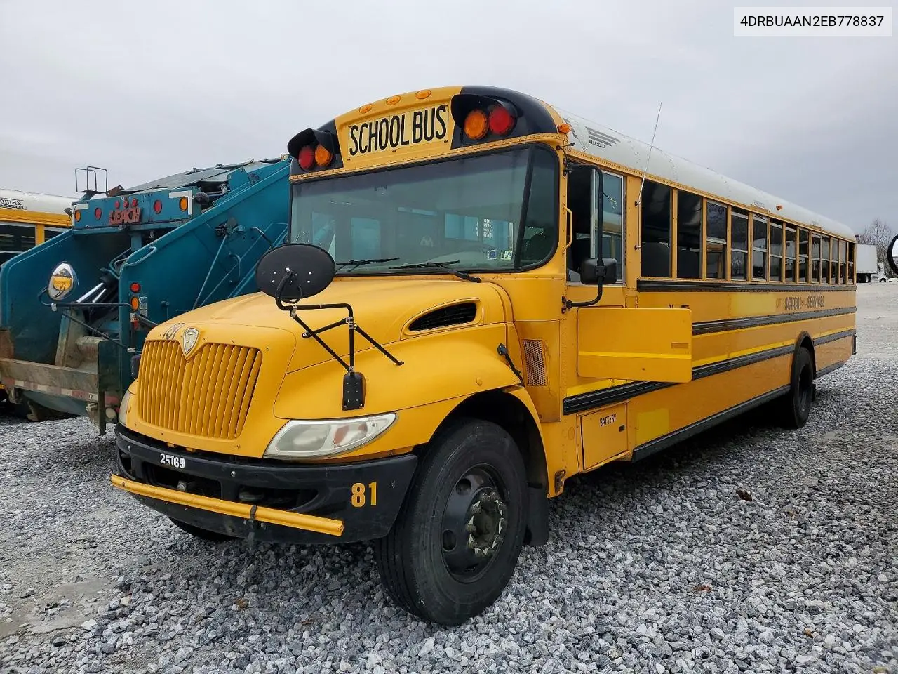 2014 Ic Corporation Ce Series School - School Bus VIN: 4DRBUAAN2EB778837 Lot: 72398765