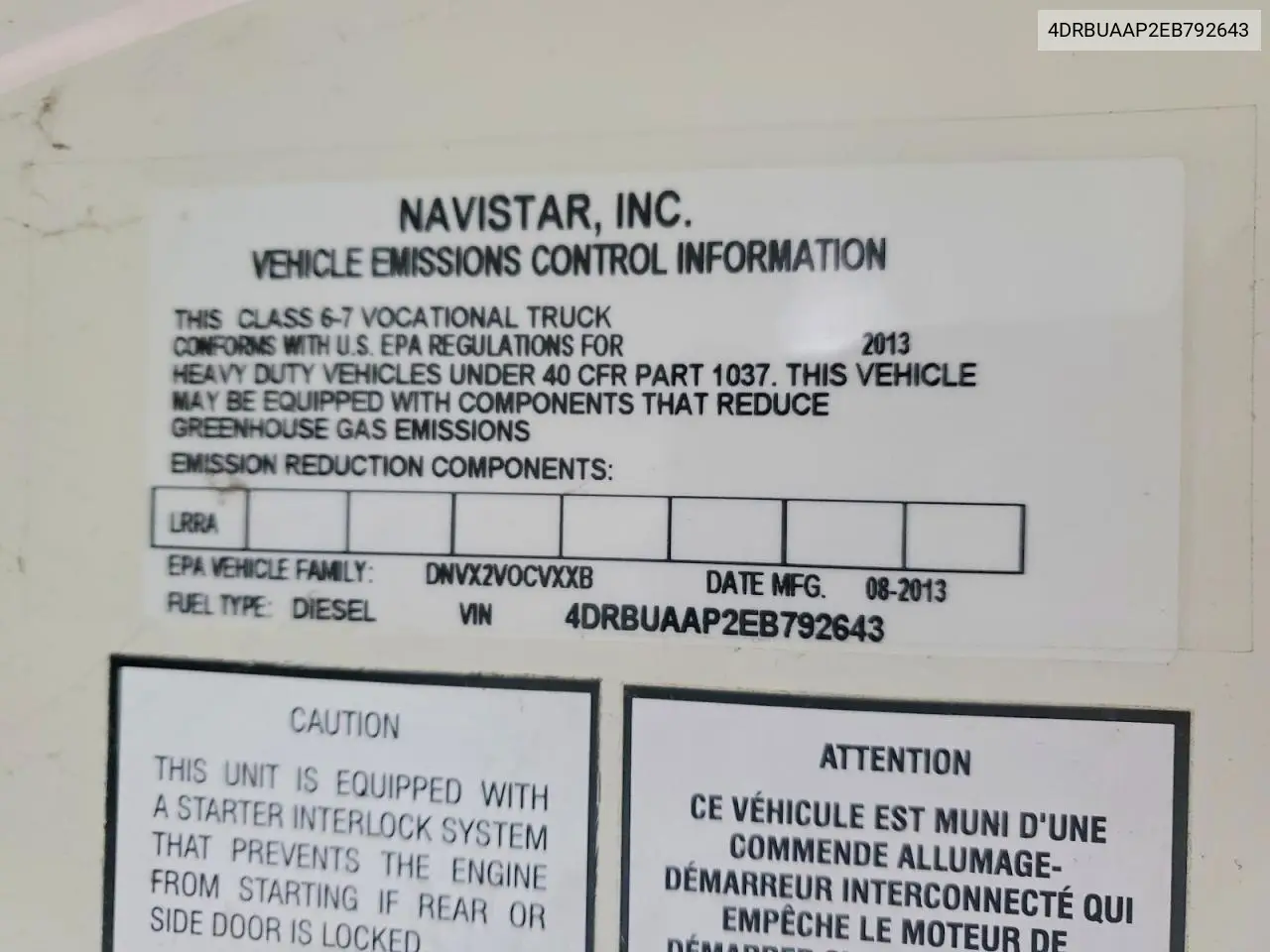 2014 Ic Corporation Ce Series School - School Bus VIN: 4DRBUAAP2EB792643 Lot: 75974045