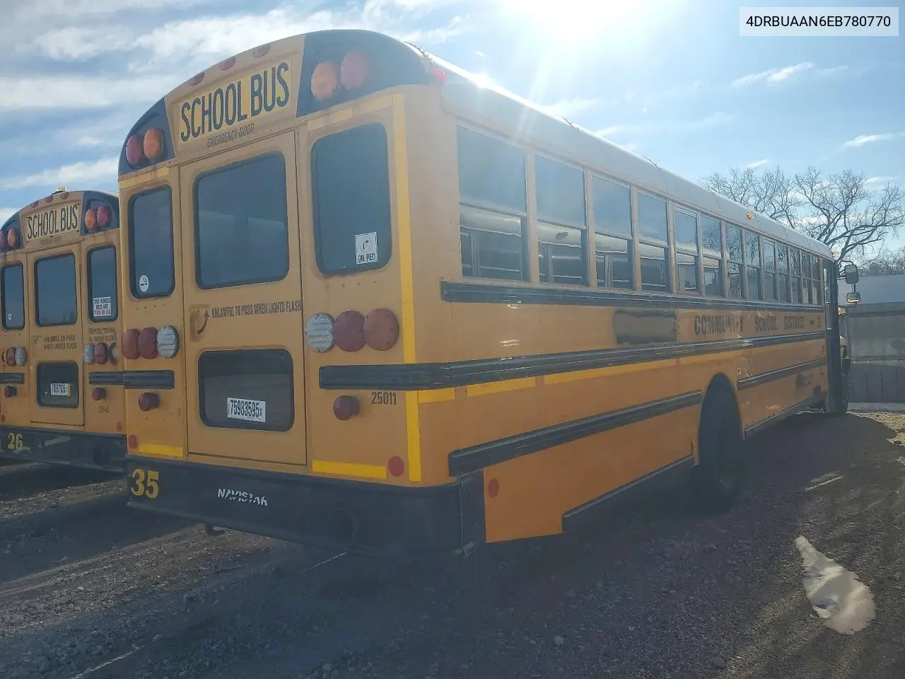 2014 Ic Corporation Ce Series School - School Bus VIN: 4DRBUAAN6EB780770 Lot: 75983595