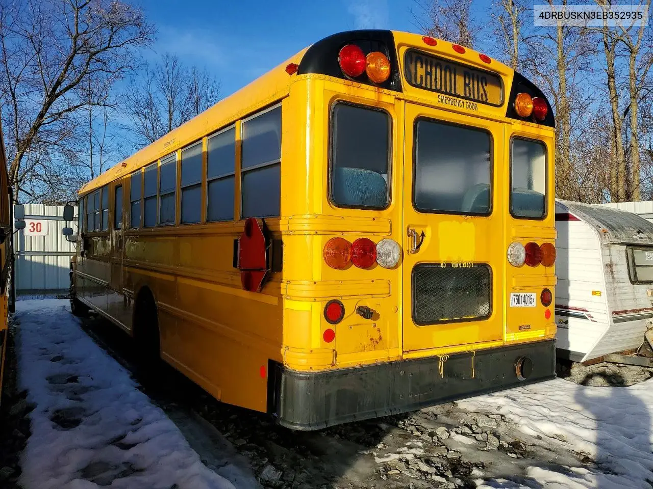 2014 Ic Corporation Ce Series School - School Bus VIN: 4DRBUSKN3EB352935 Lot: 76014015
