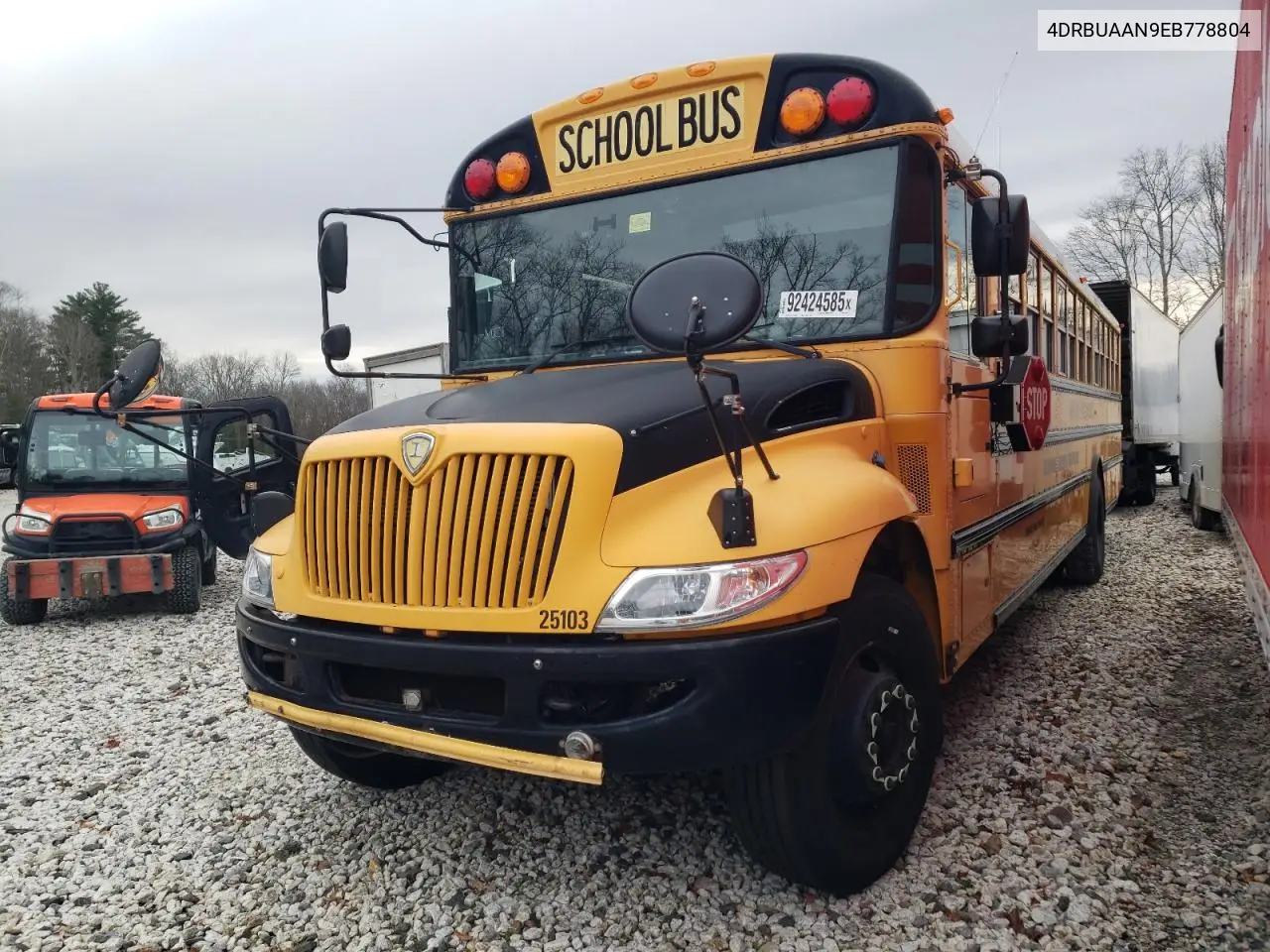 2014 Ic Bus Pb105 School Bus VIN: 4DRBUAAN9EB778804 Lot: 92424585