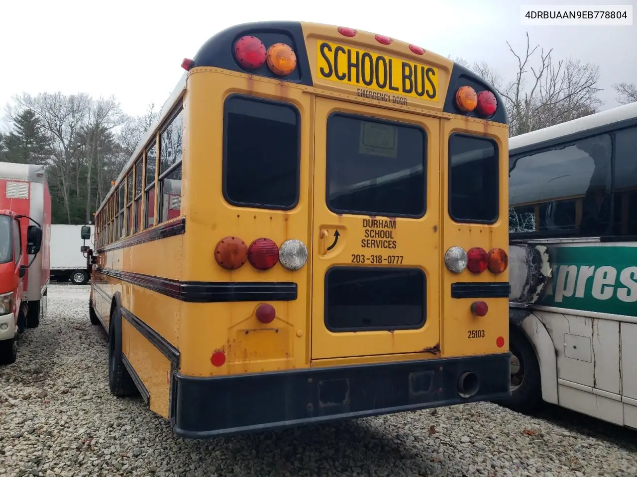 2014 Ic Bus Pb105 School Bus VIN: 4DRBUAAN9EB778804 Lot: 92424585