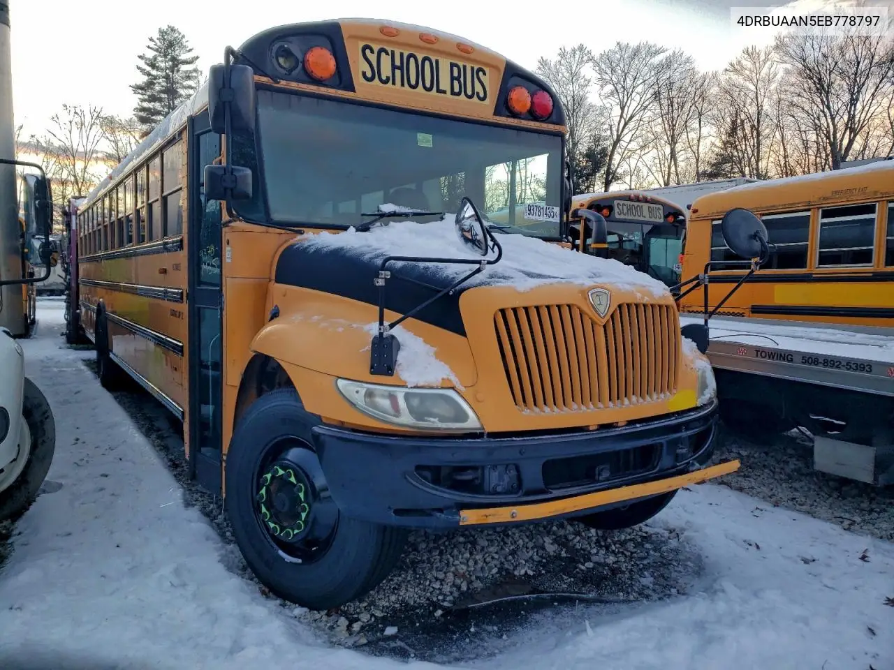 2014 Ic Bus Pb105 School Bus VIN: 4DRBUAAN5EB778797 Lot: 93781435