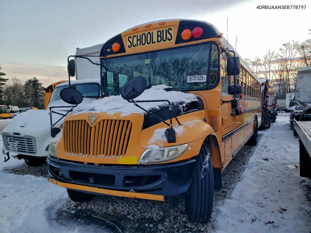 2014 Ic Bus Pb105 School Bus VIN: 4DRBUAAN5EB778797 Lot: 93781435