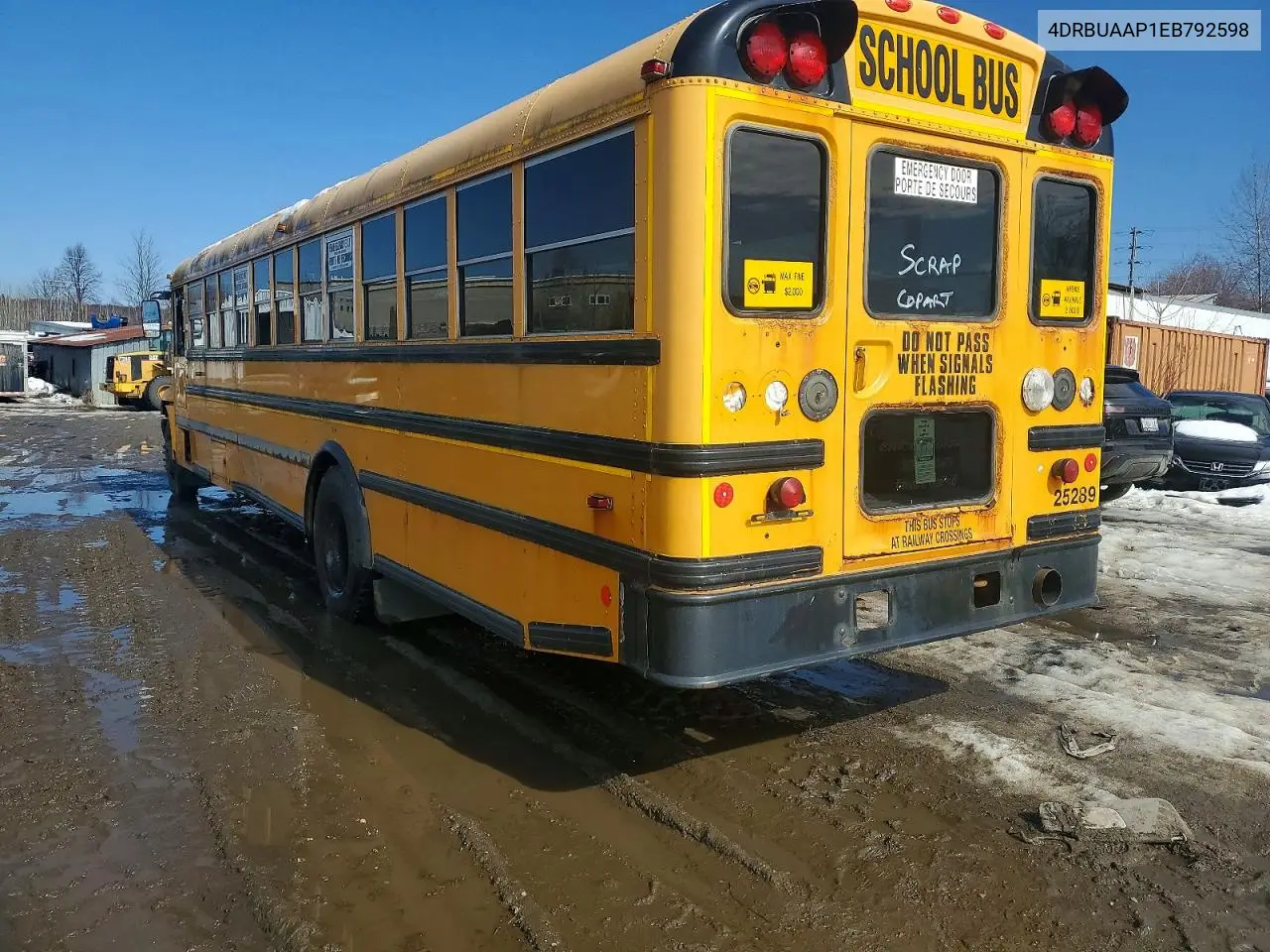 2014 Ic Corporation Ce Series School - School Bus VIN: 4DRBUAAP1EB792598 Lot: 96187165