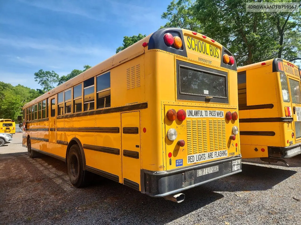 2015 Ic Corporation Re Series School - School Bus VIN: 4DRBWAAN7FB719567 Lot: 47118716
