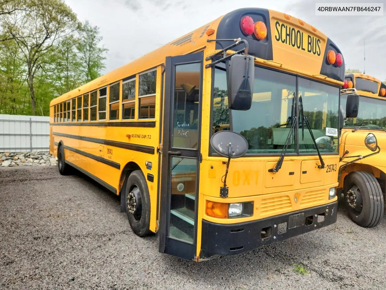 2015 Ic Corporation Re Series School - School Bus VIN: 4DRBWAAN7FB646247 Lot: 48580306