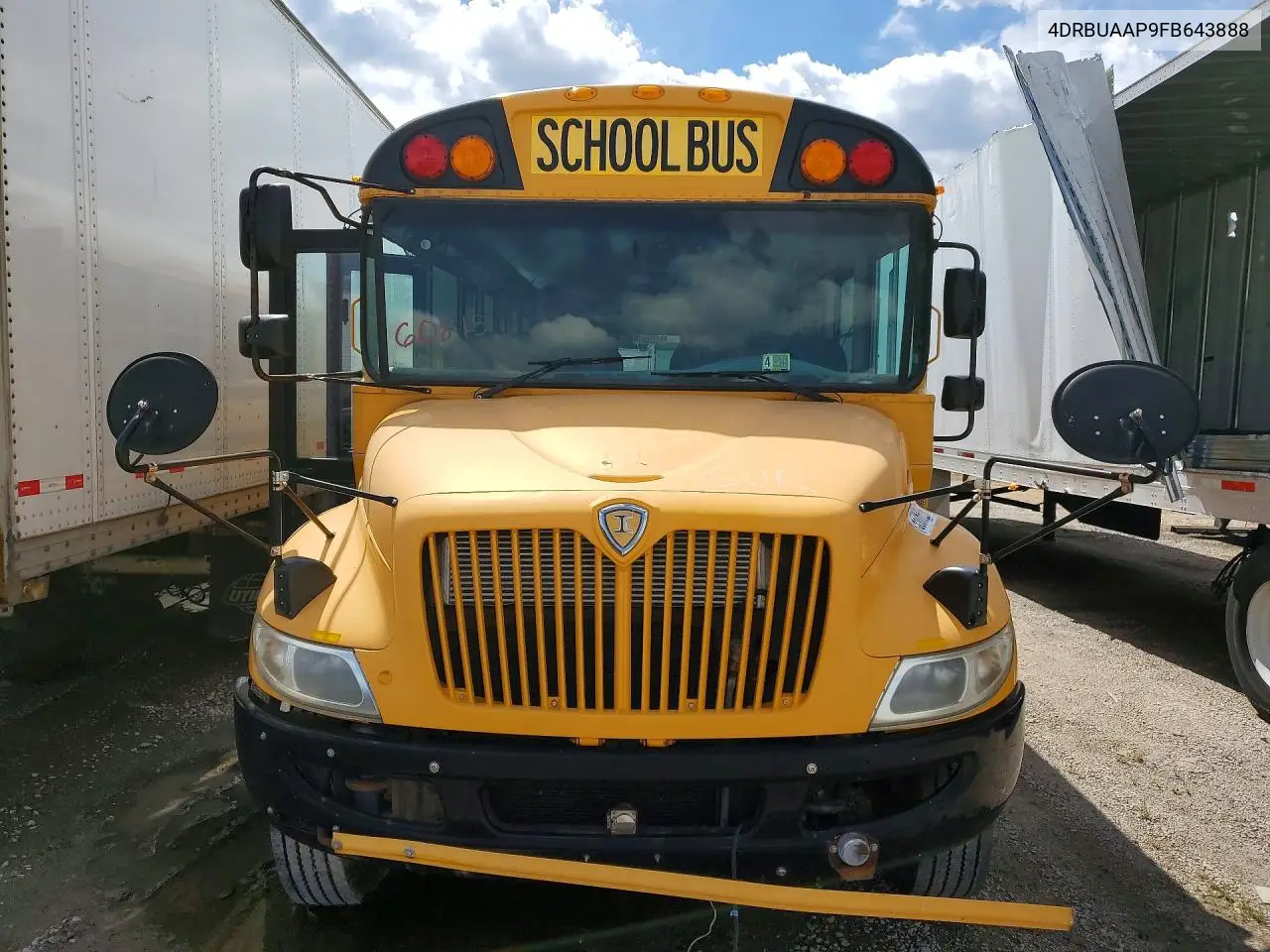 2015 Ic Corporation School Bus VIN: 4DRBUAAP9FB643888 Lot: 55860226