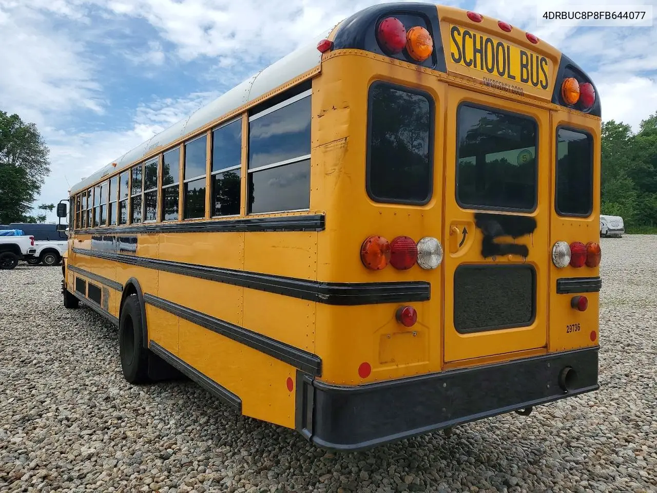 2015 Ic Corporation Ce Series School - School Bus VIN: 4DRBUC8P8FB644077 Lot: 58101776