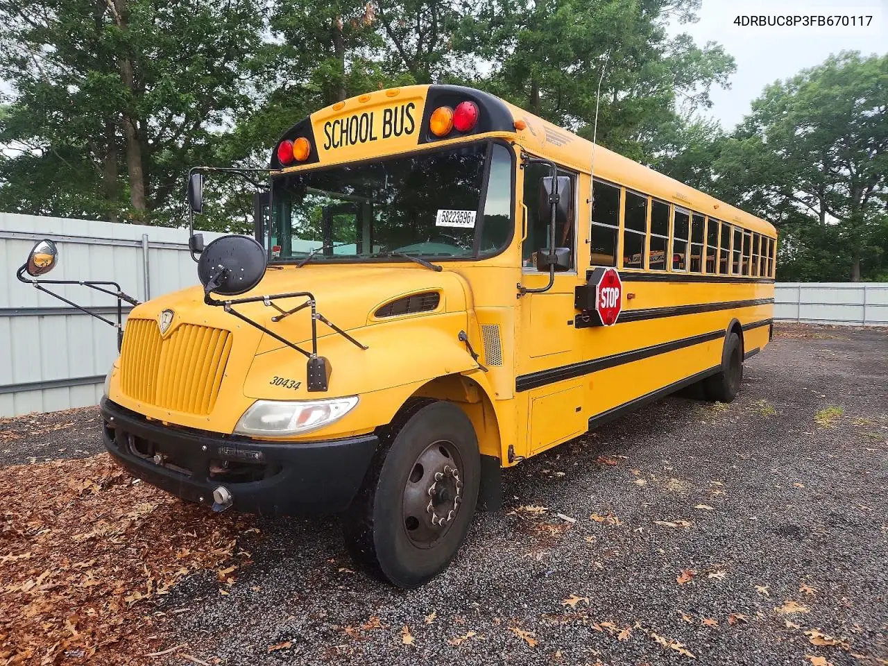 2015 Ic Corporation Ce Series School - School Bus VIN: 4DRBUC8P3FB670117 Lot: 58223596