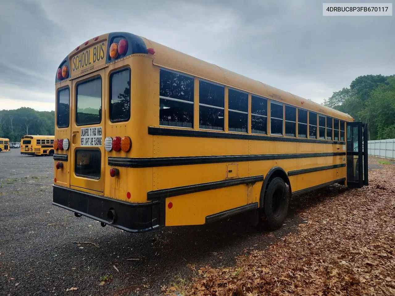 2015 Ic Corporation Ce Series School - School Bus VIN: 4DRBUC8P3FB670117 Lot: 58223596
