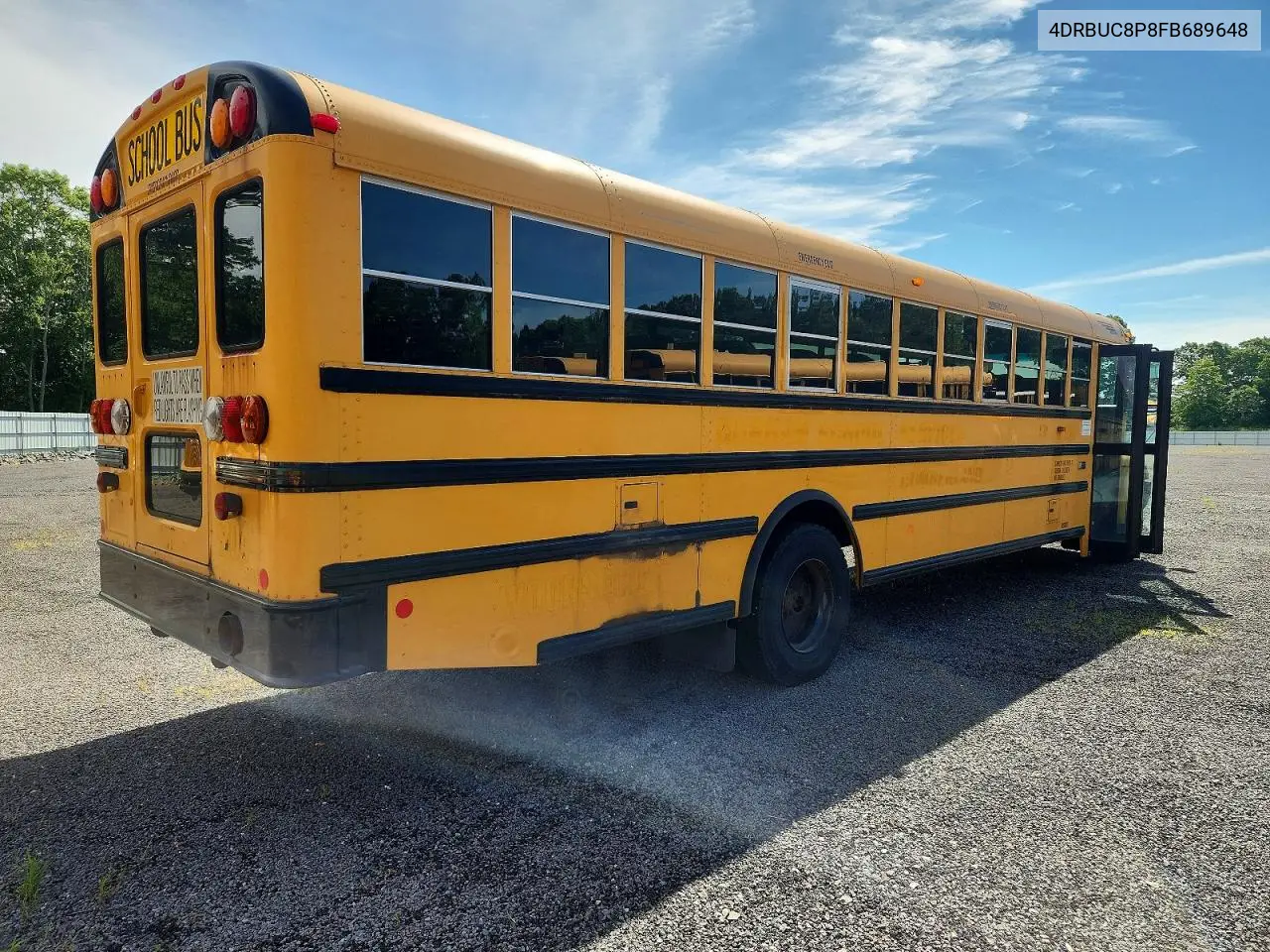 2015 Ic Corporation Ce Series School - School Bus VIN: 4DRBUC8P8FB689648 Lot: 58226406