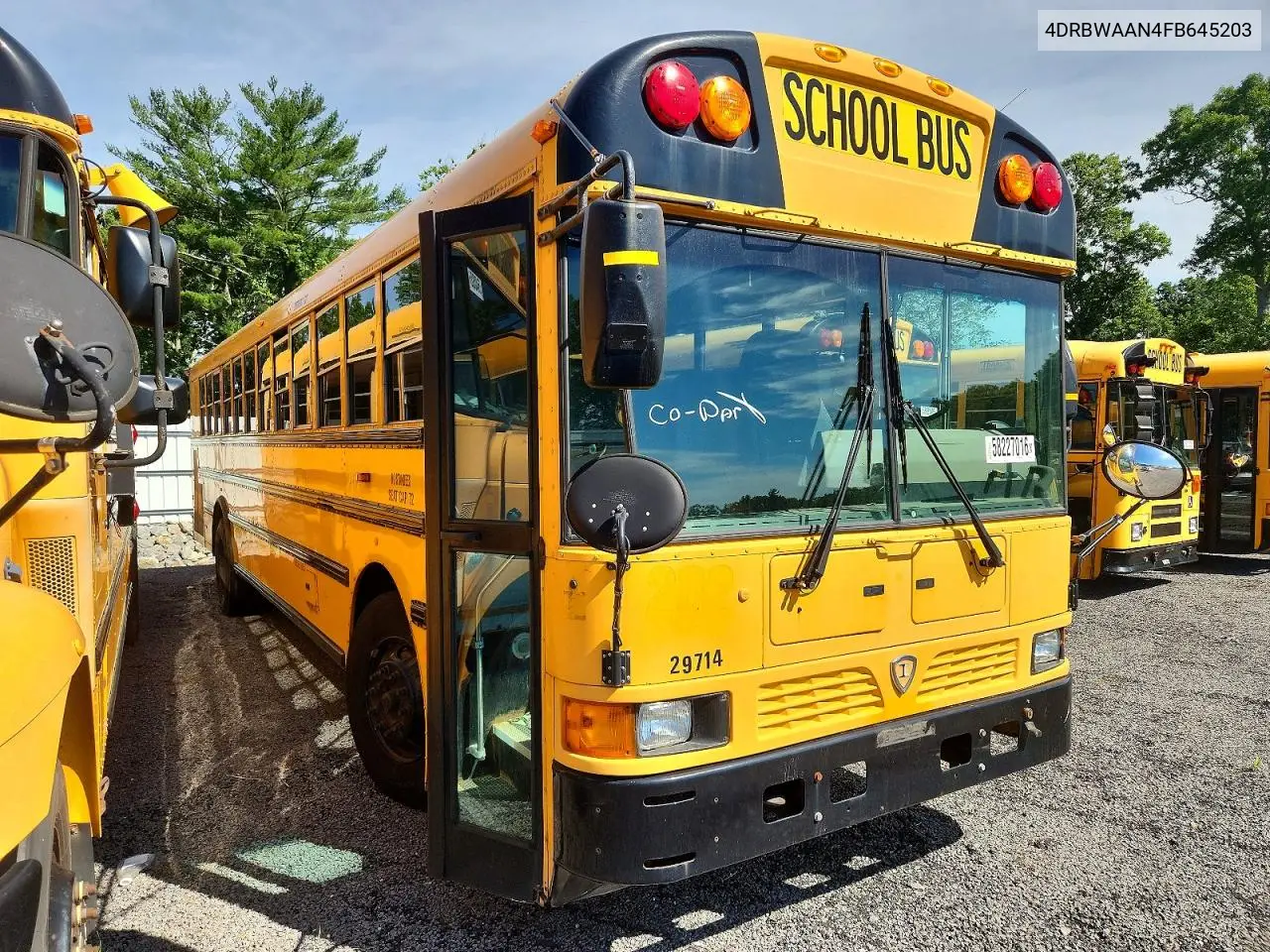 2015 Ic Corporation Re Series School - School Bus VIN: 4DRBWAAN4FB645203 Lot: 58227016