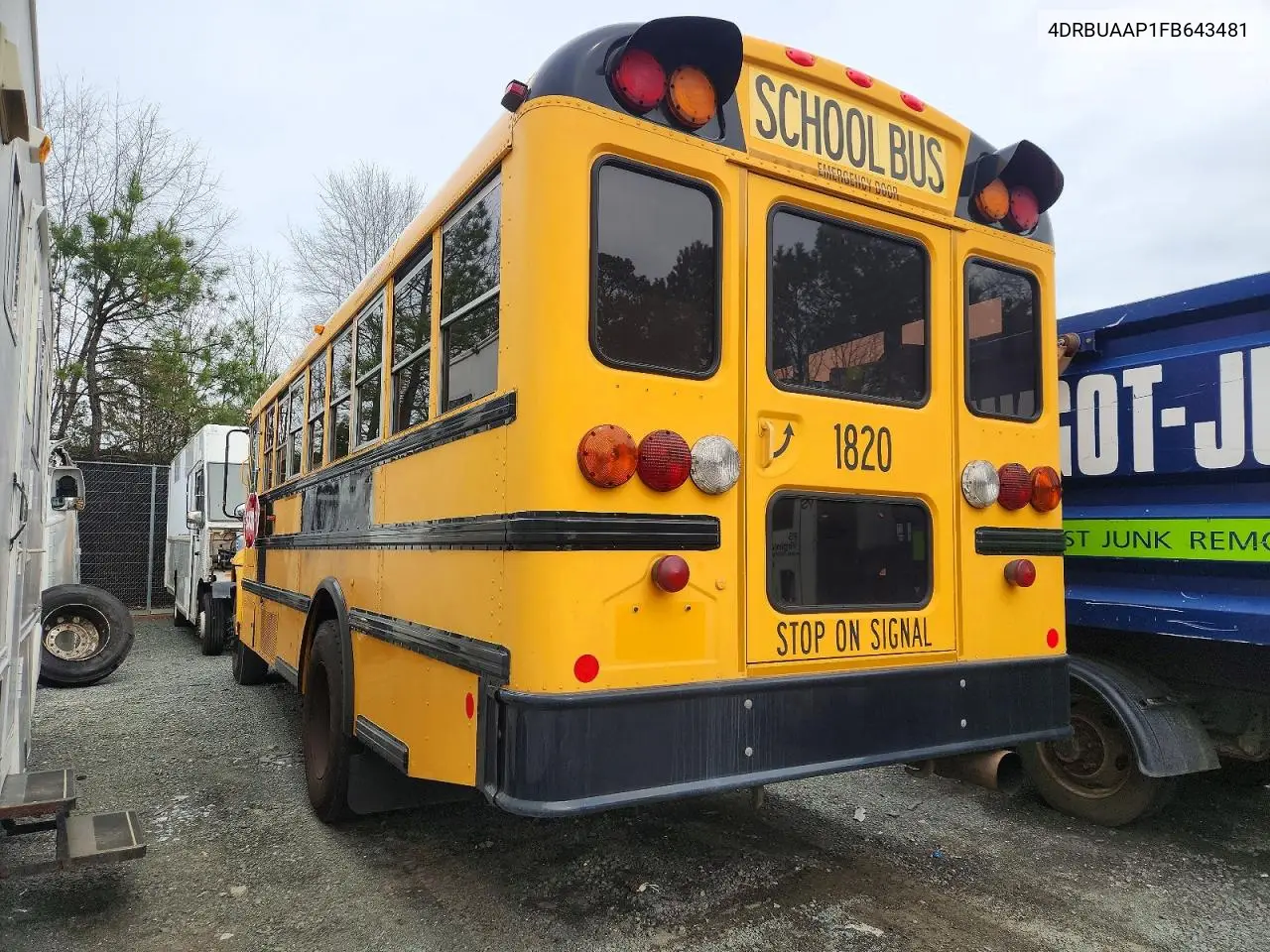 2015 Ic Corporation Ce Series School - School Bus VIN: 4DRBUAAP1FB643481 Lot: 75461765