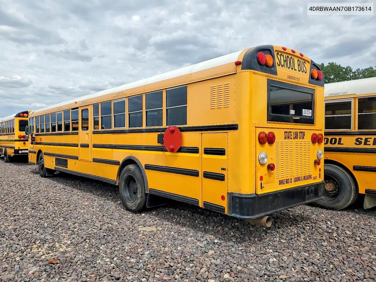 2016 Ic Corporation Re Series School - School Bus VIN: 4DRBWAAN7GB173614 Lot: 52412576