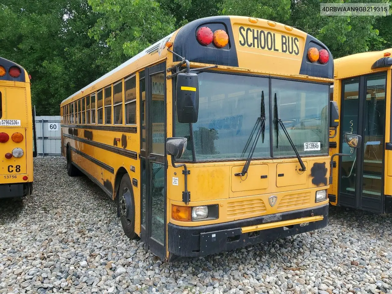 2016 Ic Corporation Re Series School - School Bus VIN: 4DRBWAAN9GB219315 Lot: 58139646