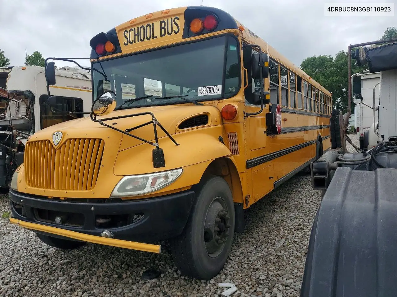 2016 Ic Corporation Ce Series School - School Bus VIN: 4DRBUC8N3GB110923 Lot: 58978706