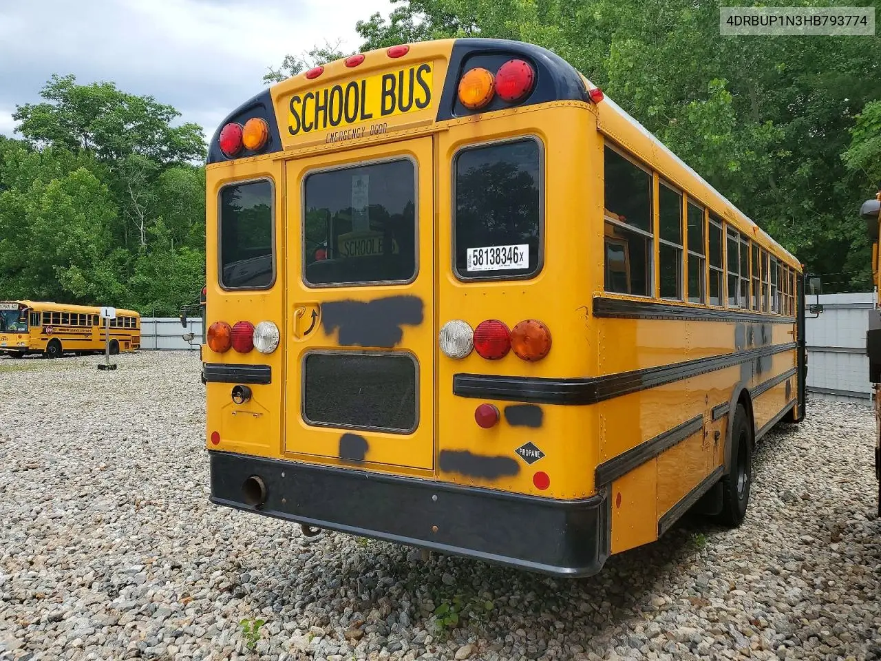 2017 Ic Corporation Ce Series School - School Bus VIN: 4DRBUP1N3HB793774 Lot: 58138346