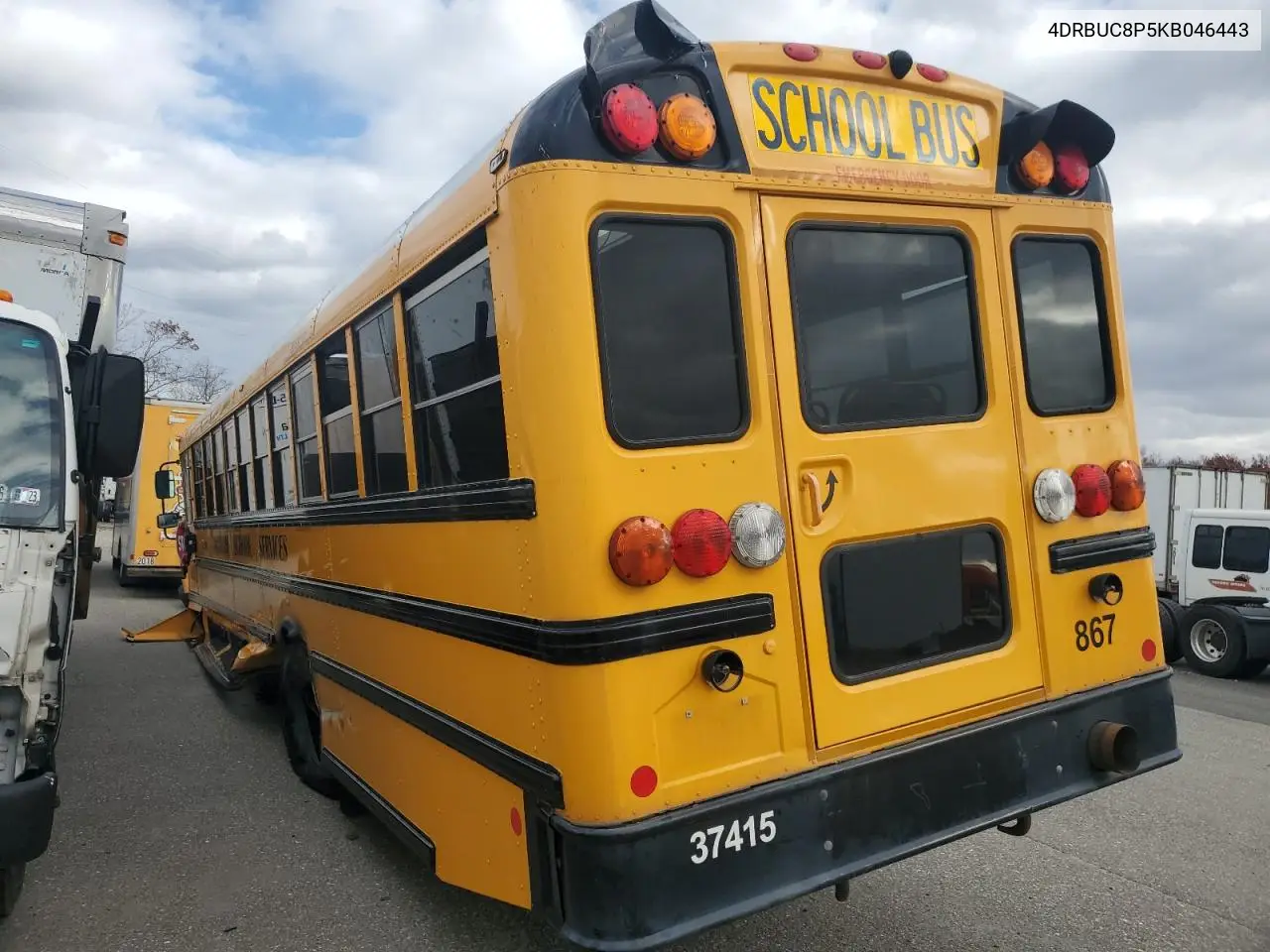 2019 Ic Bus Ce300 School Bus VIN: 4DRBUC8P5KB046443 Lot: 84647435