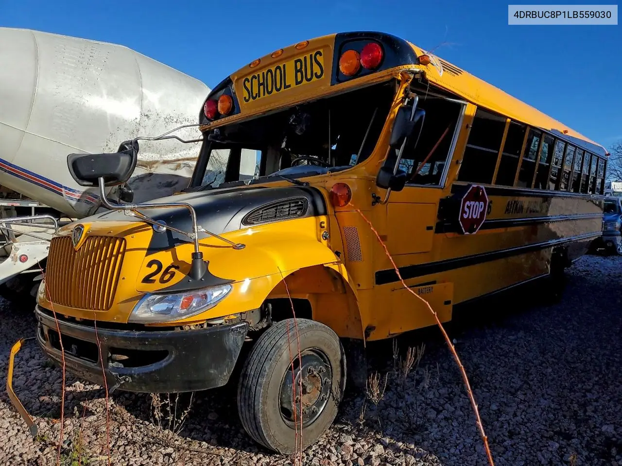 2020 Ic Bus Pb105 School Bus VIN: 4DRBUC8P1LB559030 Lot: 93823655